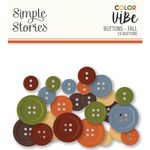 Fall Color Vibe Buttons - Simple Stories - PRE ORDER