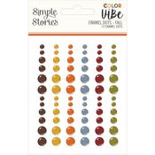 Fall Color Vibe Enamel Dots - Simple Stories