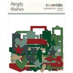 Winter Color Vibe Chipboard Bits & Pieces - Simple Stories - PRE ORDER