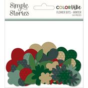 Winter Color Vibe Flowers Bits & Pieces - Simple Stories - PRE ORDER