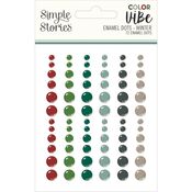 Winter Color Vibe Enamel Dots - Simple Stories