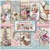 Pink Christmas 8x8 Paper Pad - Stamperia
