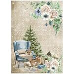 Chair Rice Paper - Romantic Cozy Winter - Stamperia