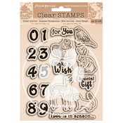 Numbers & Animals Stamp Set - Romantic Cozy Winter - Stamperia