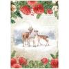 Deer Rice Paper - Romantic Home For The Holidays - Stamperia