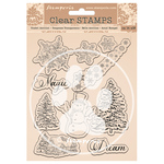 Snowflakes & Tree Stamp Set - Romantic Home For The Holidays - Stamperia