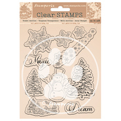 Snowflakes & Tree Stamp Set - Romantic Home For The Holidays - Stamperia - PRE ORDER