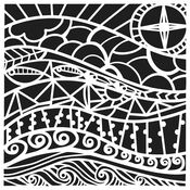 Nautical Vision 12x12 Stencil - The Crafter's Workshop