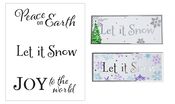 Holiday Words Slimline Layered Stencil - The Crafter's Workshop