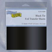 Black Tie 6x6 Foil Transfer Sheets - The Crafter's Workshop