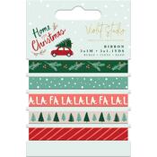 Violet Studio Home For Christmas Grosgrain Ribbon Pack - Crafter's Companion - PRE ORDER