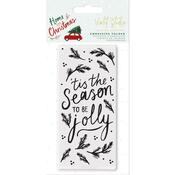 Violet Studio Home For Christmas Sentiment Mini Embossing Folder - Crafter's Companion