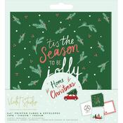 Violet Studio Home For Christmas 6x6 Printed Card Blanks & Envelopes - Crafter's Companion - PRE ORD