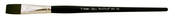 Black Pearl Mightlon Long Handle Flat 10 - Silver Brush Limited
