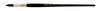 Black Pearl Mightlon Long Handle Round 8 - Silver Brush Limited