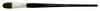 Black Pearl Mightlon Long Handle Filbert 10 - Silver Brush Limited