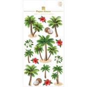 Palm Trees 3D Scrapbook Stickers - Paper House Productions