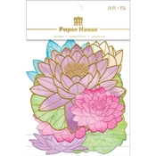 Lotus Diecut Sticker Pack Scrapbook Stickers - Paper House Productions