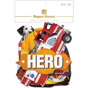 Heroes Diecut Sticker Pack Scrapbook Stickers - Paper House Productions