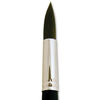 Black Pearl Mightlon Long Handle Round 12 - Silver Brush Limited