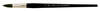 Black Pearl Mightlon Long Handle Round 12 - Silver Brush Limited