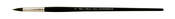 Black Pearl Mightlon Long Handle Round 6 - Silver Brush Limited