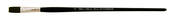 Black Pearl Mightlon Long Handle Flat 6 - Silver Brush Limited