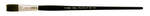 Black Pearl Mightlon Long Handle Flat 8 - Silver Brush Limited