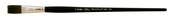 Black Pearl Mightlon Long Handle Flat 8 - Silver Brush Limited