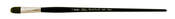 Black Pearl Mightlon Long Handle Filbert 6 - Silver Brush Limited