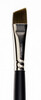 Black Pearl Mightlon 3/8 Inch Long Handle Angle - Silver Brush Limited