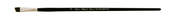 Black Pearl Mightlon 3/8 Inch Long Handle Angle - Silver Brush Limited