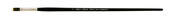 Black Pearl Mightlon Long Handle Flat 2 - Silver Brush Limited
