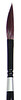Black Velvet 3/8 Inch Watercolor Dagger Striper - Silver Brush Limited