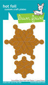 Snowflake Duo Hot Foil Plates - Lawn Fawn