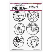 Circled Cling Stamps - Dina Wakley Media