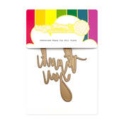 Oversized Thank You Foil Plate - Waffle Flower