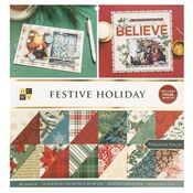 Festive Holiday 12x12 Paper Pad - Die Cuts With A View - PRE ORDER