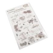 Pewter Essential Text Blends Rub-On Transfers - 49 And Market