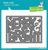 Giant Outlined Merry & Bright Lawn Cuts - Lawn Fawn