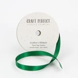 Tree Top Green - Craft Perfect Double Face Satin Ribbon 9mmx5m