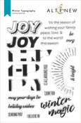 Winter Typography Stamp Set - Altenew