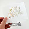 Oversized Merry Christmas Foil Plate - Waffle Flower Crafts