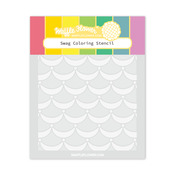 Swag Coloring Stencil - Waffle Flower Crafts