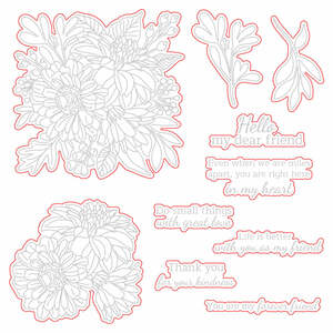 Beautiful Blooms Honey Cuts - Honey Bee Stamps