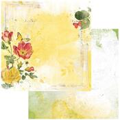 Sunset Bloom Paper - Vintage Artistry Countryside - 49 And Market