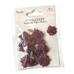 Plum Florets Paper Flowers - 49 And Market - PRE ORDER