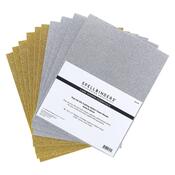 Gold & Silver Glitter Foam 8.5x11 Sheets - Spellbinders