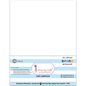 Ivory 8.25x11.75 Inch A4 Cardstock Pack - Dress My Craft