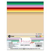 Bright 8.25x11.75 Inch A4 Cardstock Pack - Dress My Craft